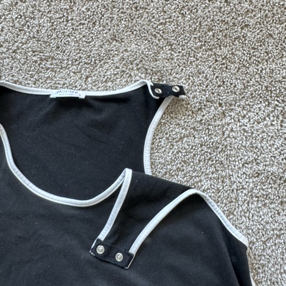 Black Nursing Dress Labor and Delivery Gown Breastfeeding Nightgown Size Medium - Picture 5 of 7